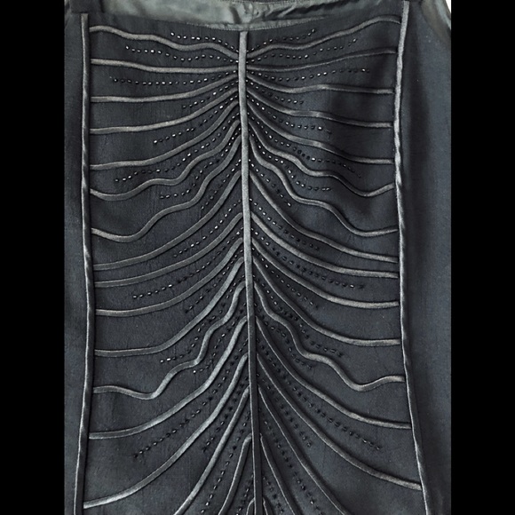 Eva Polini Couture Black Embroidered Jeweled Blazer & Top Sz 16  Lot of 2 items - Picture 9 of 16